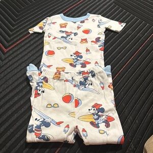 Disney Mickey Mouse Kids Two Piece - Cream and Blue